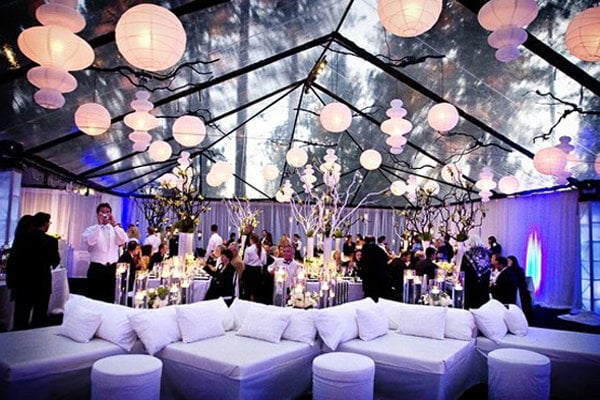 tent wedding decor