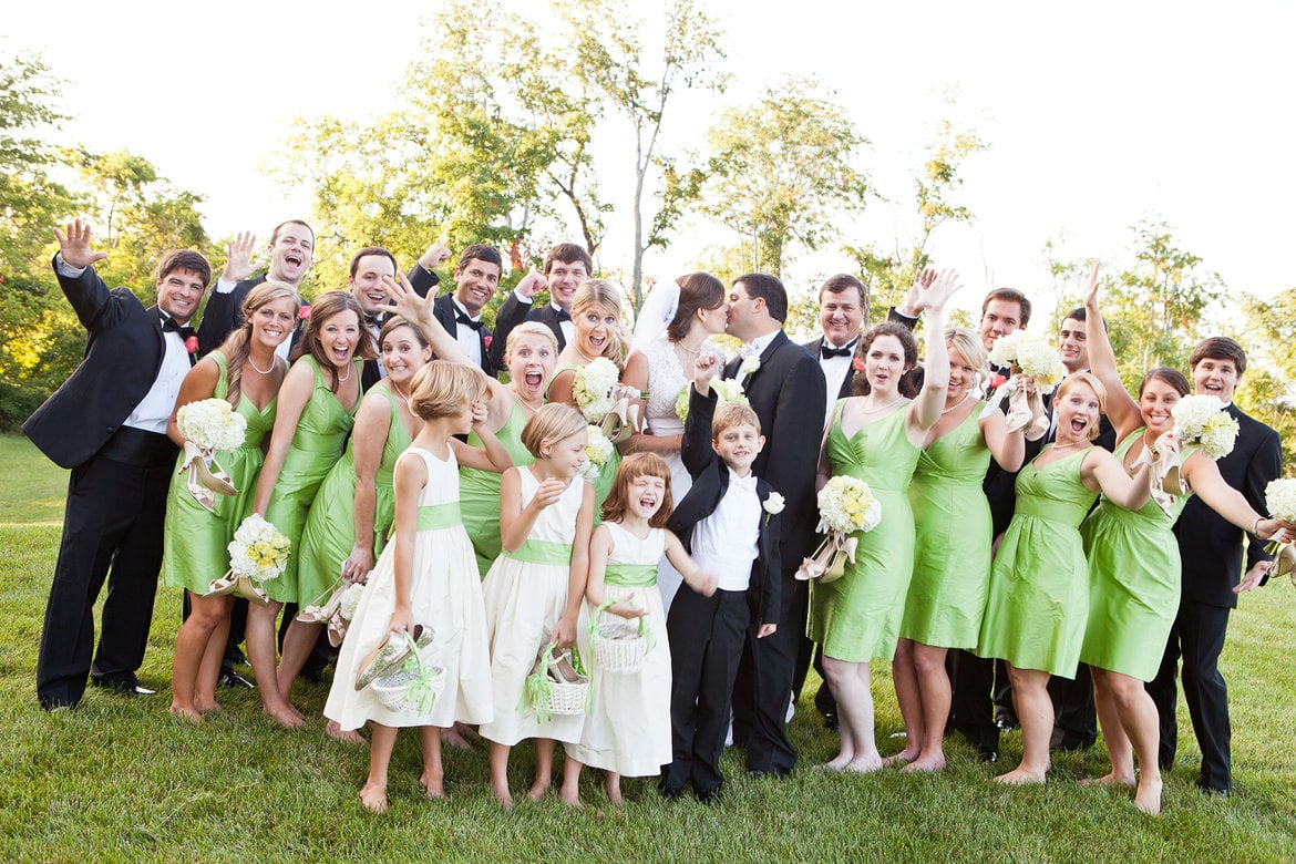 bridesmaids and groomsmen