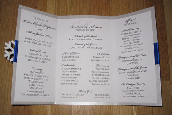 diy ceremony program