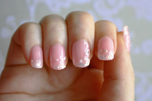 diy bridal nail art