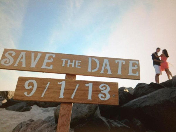 diy save the date sign