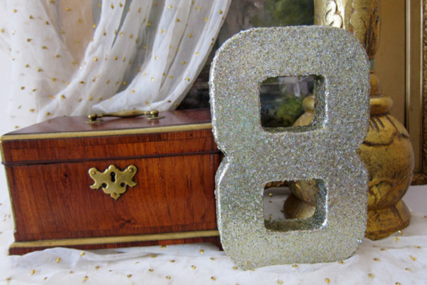 glitter table numbers 