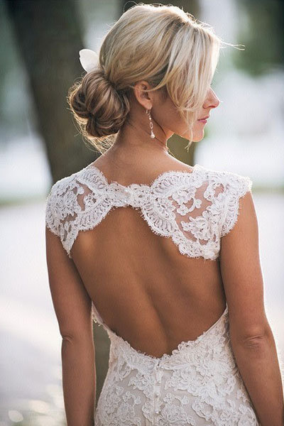 lace back dress