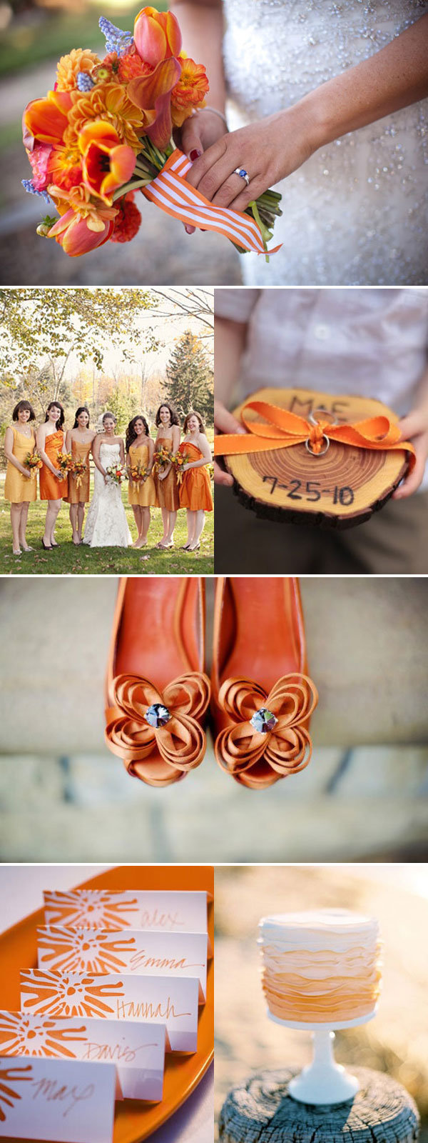 orange wedding ideas