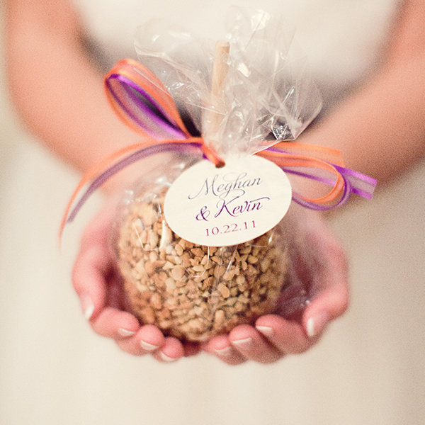 caramel apple wedding favor