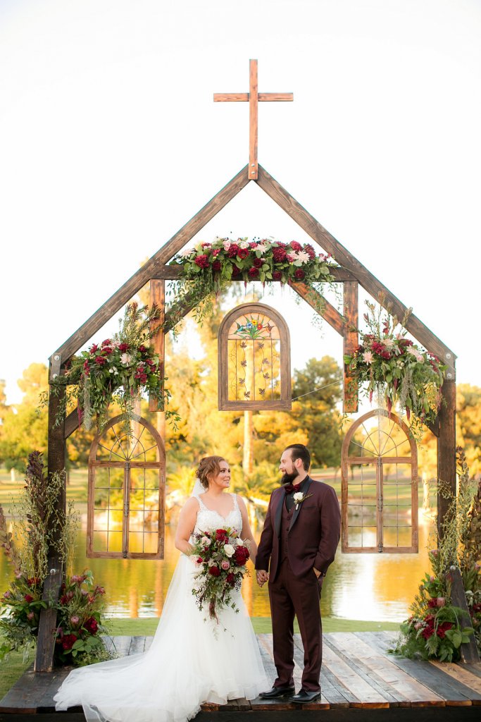 indoor outdoor wedding ceremony