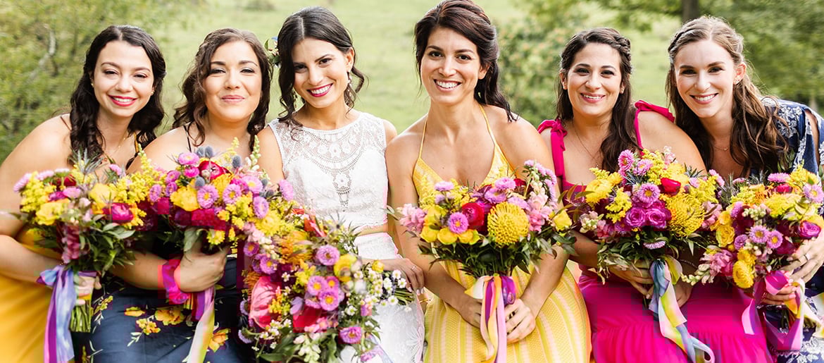 colorful bridesmaid dresses