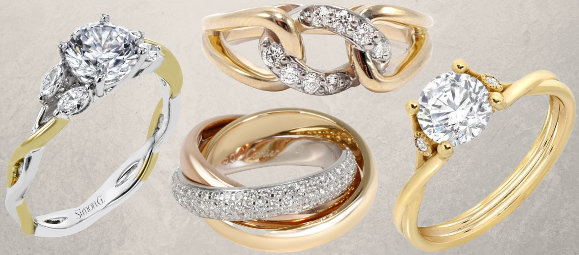 spiral engagement rings