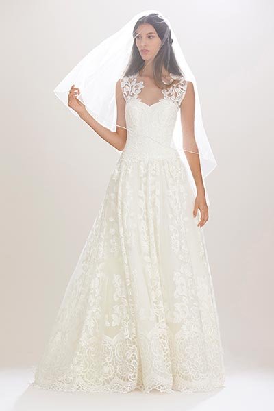 50 Ultra Elegant A Line Wedding Dresses Bridalguide Carolina Herrera 156433 Wedding Gown