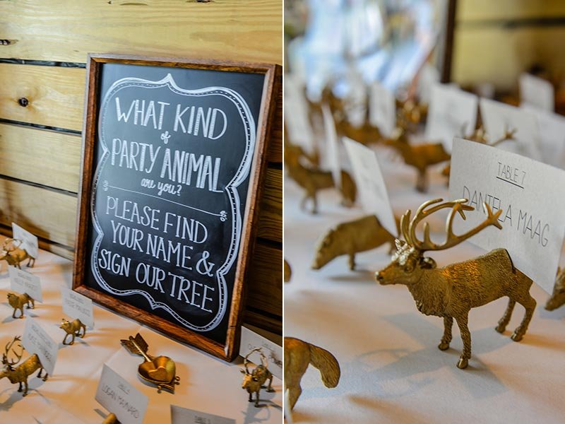Quirky Escort Card Displays