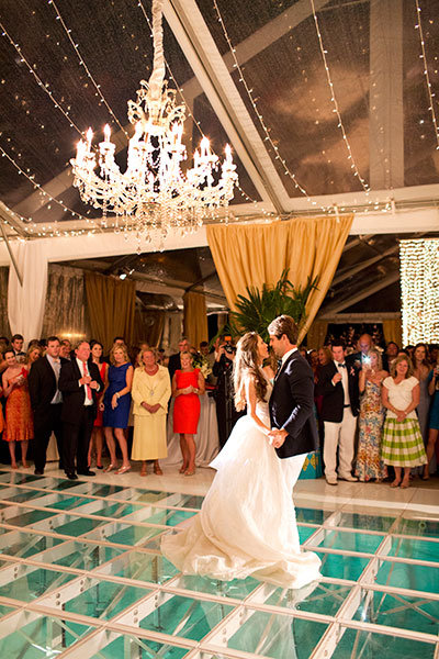 Suspended Over a Pool