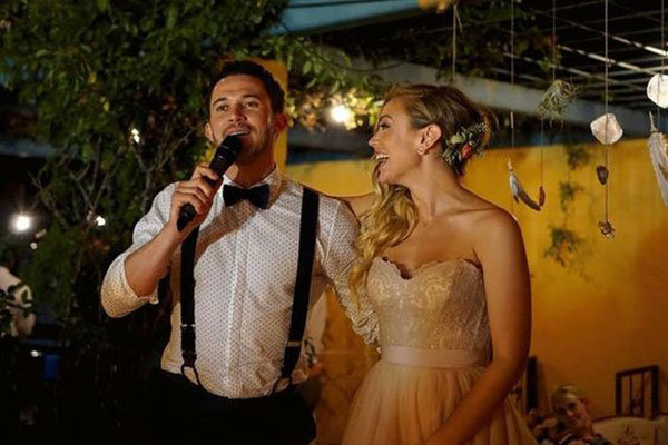 During the cake cutting, some grooms offer their brides a special toast.  During the cake cutting, some grooms offer their brides a special toast.