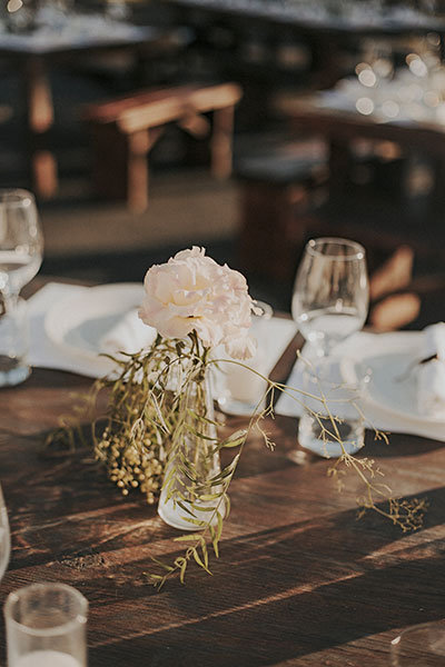 Skip: One large centerpiece per table