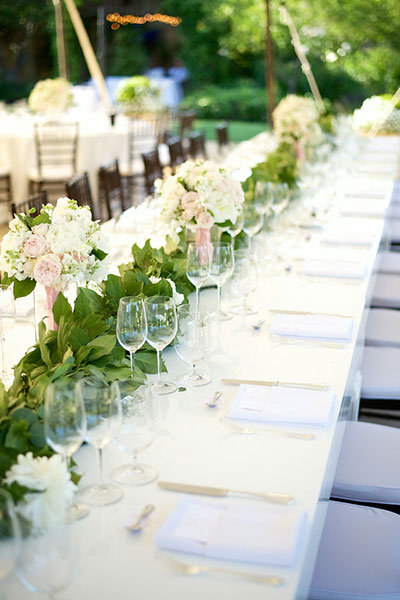 Skip: Elaborate sweetheart table décor