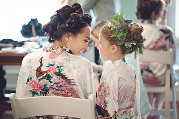 Getting all dolled up, just like a grown-up