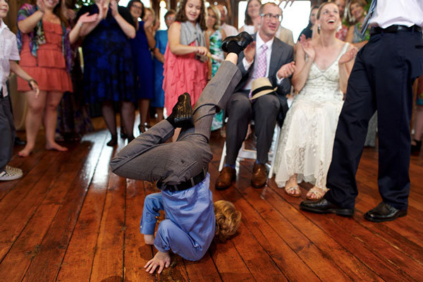 Showing the adult guests how it