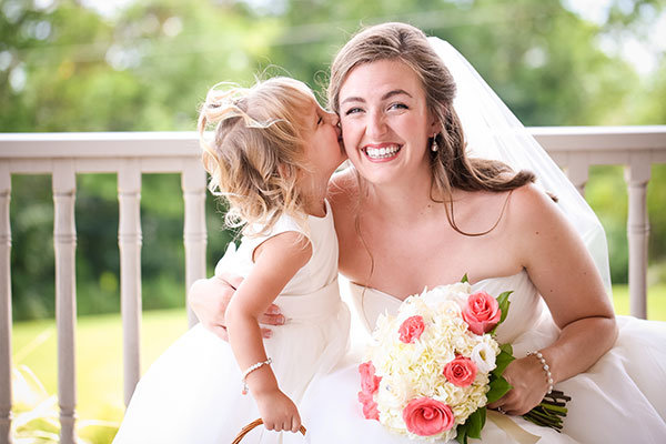 A sweet nuzzle before the ceremony