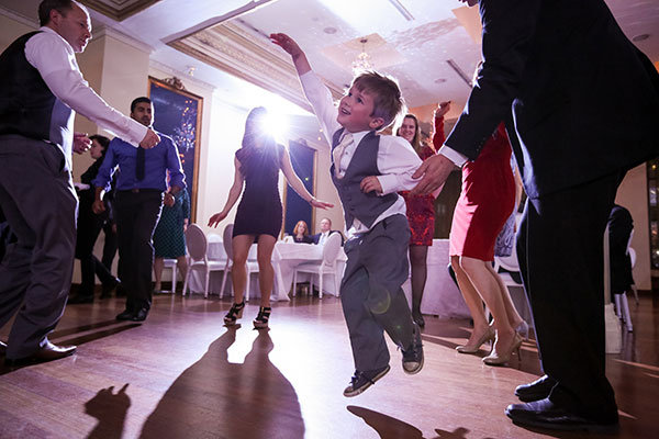 Showing the adult guests how it