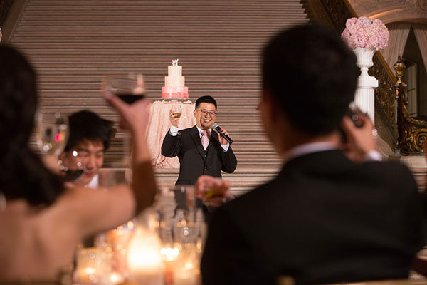 Skip: Champagne toast