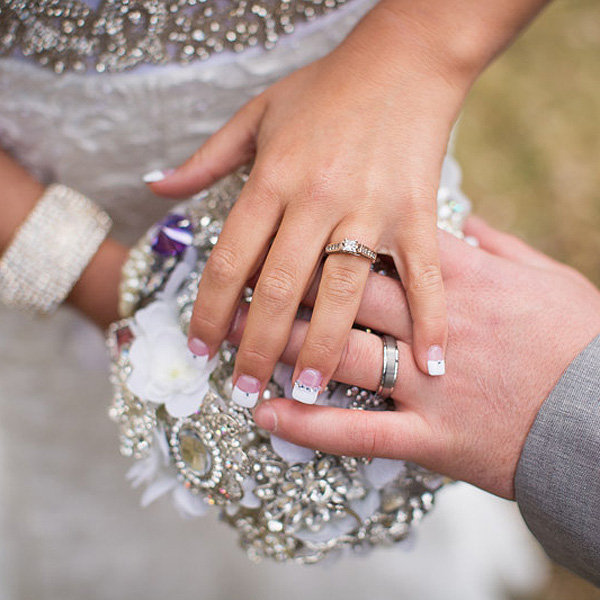 Embellished French Manicure
