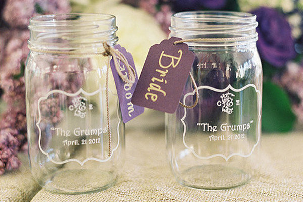 Etched Mason Jars Etched Mason Jars