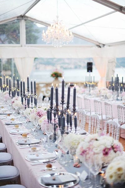 candle wedding centerpiece