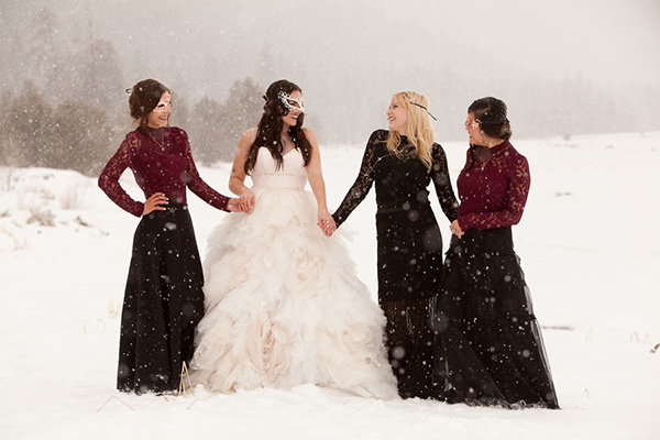 wedding attire for cold weather