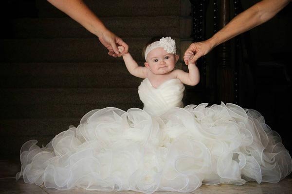 Wedding Dress into Christening Dress