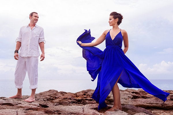 non traditional beach wedding dresses