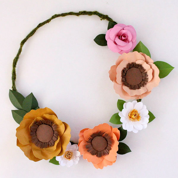 Paper Flower Wreath