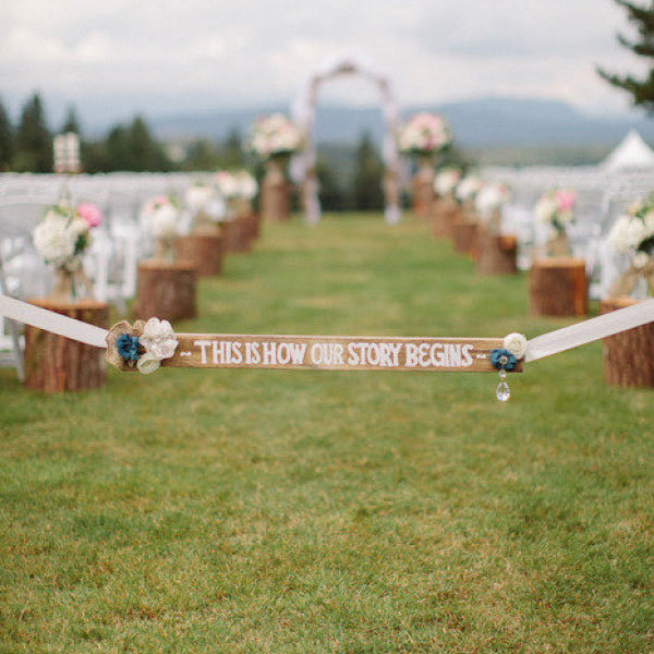 Wedding Signs: Painted Wood
