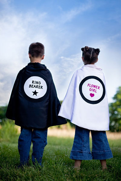 Flower Girl & Ring Bearer: Capes