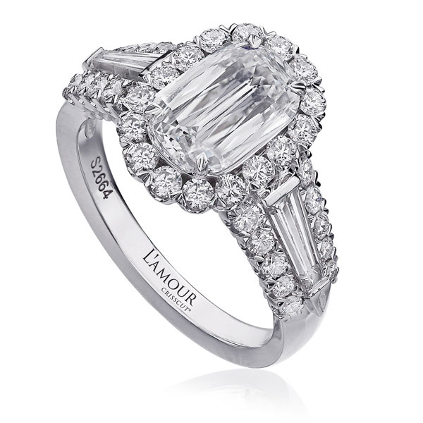 L’Amour Crisscut® Original with Tapered Baguettes 