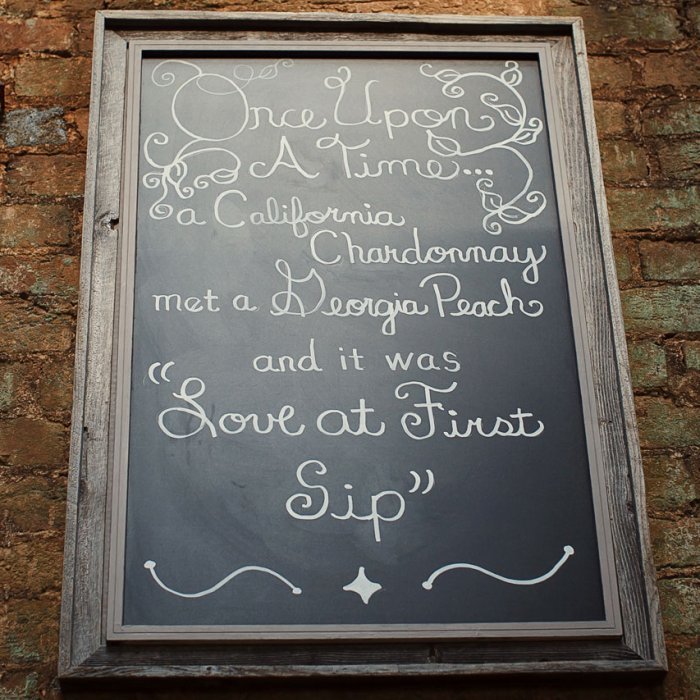 Romantic Quotation on Over-Sized Chalkboard  Romantic Quotation on Over-Sized Chalkboard
