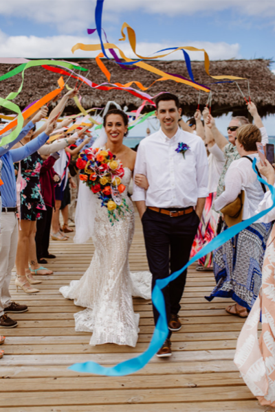 Ceremony Exit: Ribbon Wands