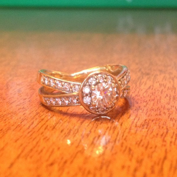Sidestone Engagement Ring From Amber Granquist Sidestone Engagement Ring From Amber Granquist