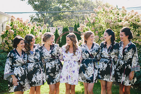 bridesmaids getting ready robes