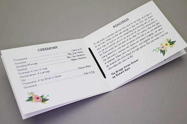 Ceremony Programs