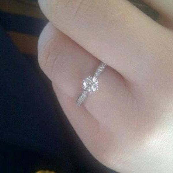 Sidestone Engagement Ring From Deborah Hannan Sidestone Engagement Ring From Deborah Hannan