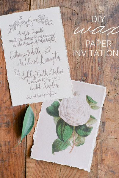 Beginner: Wax Paper Invitation Beginner: Wax Paper Invitation