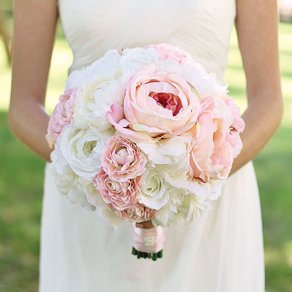 diy wedding silk floral bouquet