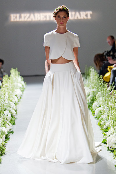 Daring Bridal Gowns Crop Tops Cut Outs Bridalguide