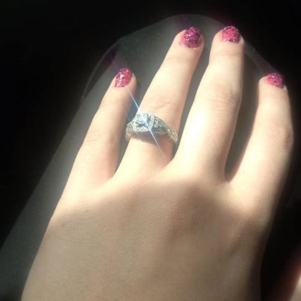Halo Engagement Ring from Amber Martin Halo Engagement Ring from Amber Martin