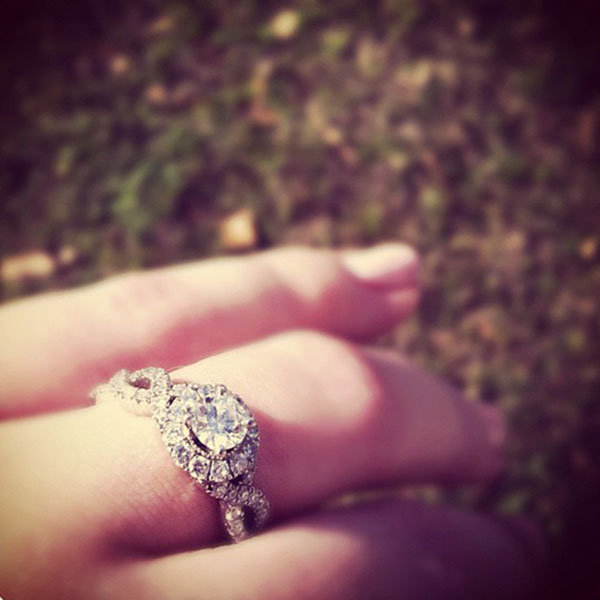 Halo Engagement Ring from avsolomon Halo Engagement Ring from avsolomon