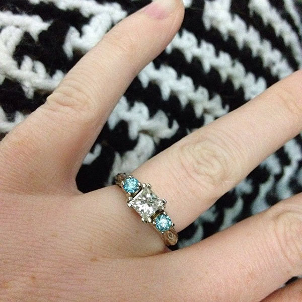 Colored Gemstone Engagement Ring from Caitlin Waskiewicz Colored Gemstone Engagement Ring from Caitlin Waskiewicz
