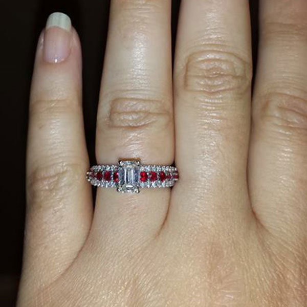 Colored Gemstone Engagement Ring from Shayna Schulze Colored Gemstone Engagement Ring from Shayna Schulze