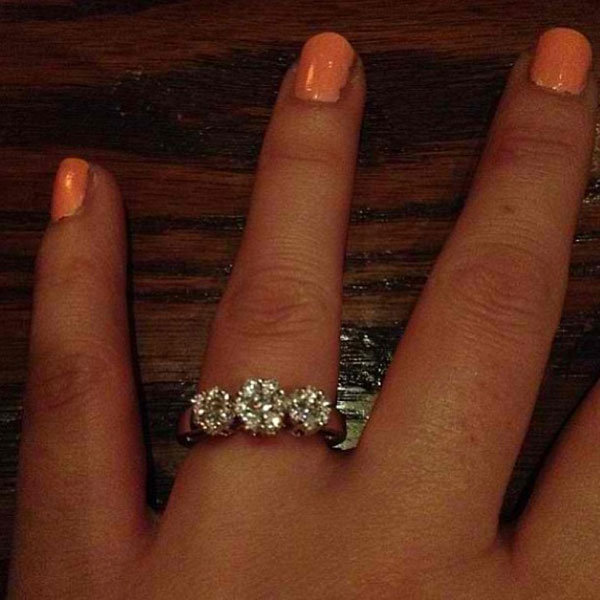 Three Stone Engagement Ring from slewis868 Three Stone Engagement Ring from slewis868