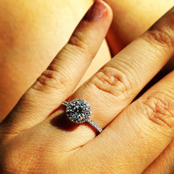 Halo Engagement Ring from yamigator Halo Engagement Ring from yamigator