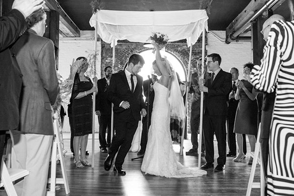 Have your groom greet you at the altar with an offering.   Have your groom greet you at the altar with an offering.