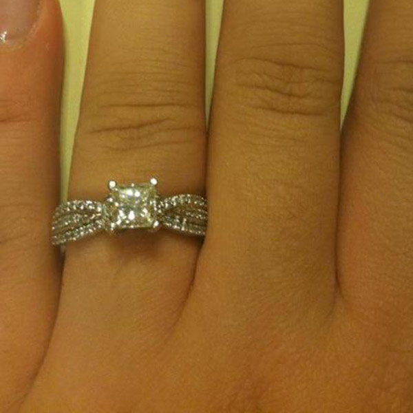 Sidestone Engagement Ring From Heather Scobee Sidestone Engagement Ring From Heather Scobee
